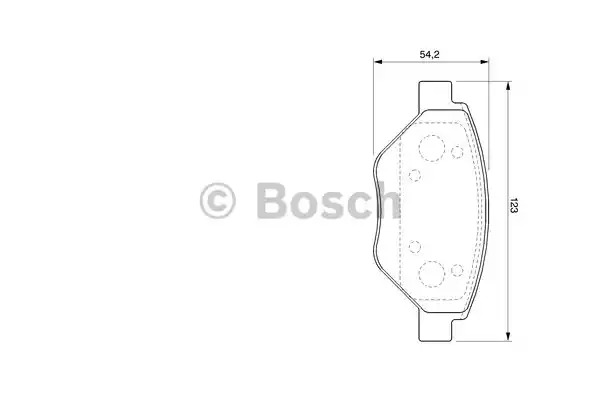 Комплект тормозных колодок BOSCH 0 986 424 774 (BP478, E9 90R-01870/2390, 23934)