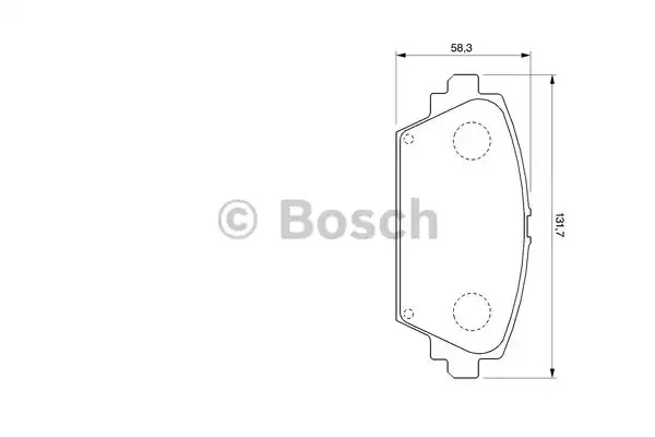 Комплект тормозных колодок BOSCH 0 986 424 791 (BP932, E1 90R - 011075/814, 23 094)