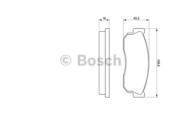 Комплект тормозных колодок BOSCH 0 986 469 580 (BP753, E1 90R - 011075/842, 20 958)