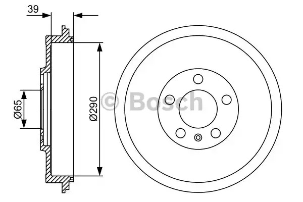 Тормозный барабан BOSCH 0 986 477 152 (DB223)