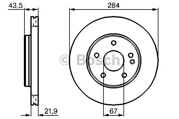 Тормозной диск BOSCH 0 986 478 301 (BD246)