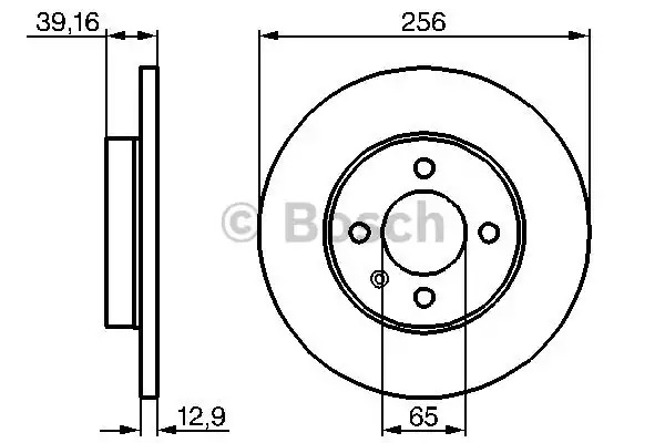 Тормозной диск BOSCH 0 986 478 329 (BD271)