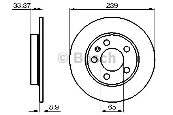 Тормозной диск BOSCH 0 986 478 481 (BD409)