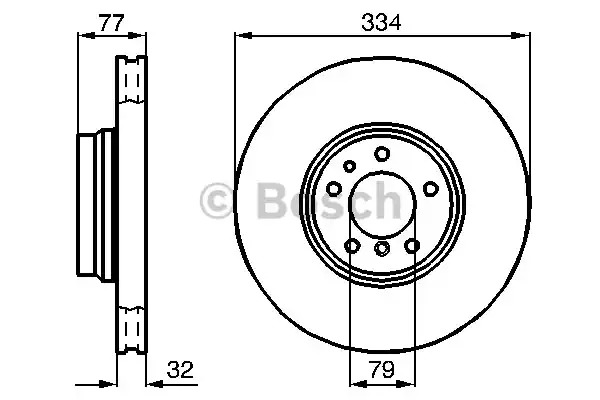 Тормозной диск BOSCH 0 986 478 623 (BD541)