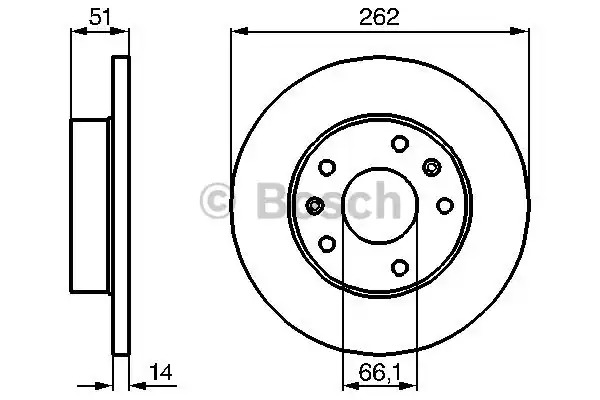 Тормозной диск BOSCH 0 986 478 991 (BD888)