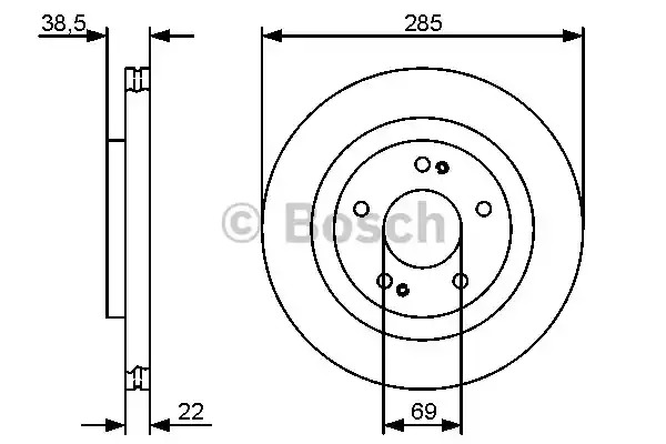 Тормозной диск BOSCH 0 986 479 470 (BD1328)