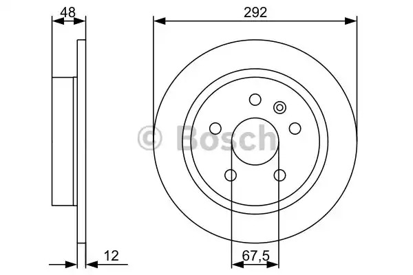 Тормозной диск BOSCH 0 986 479 513 (BD1367)