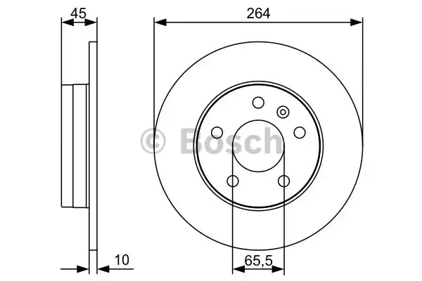 Тормозной диск BOSCH 0 986 479 516 (BD1370, E1 90 R - 02C0100/0466)