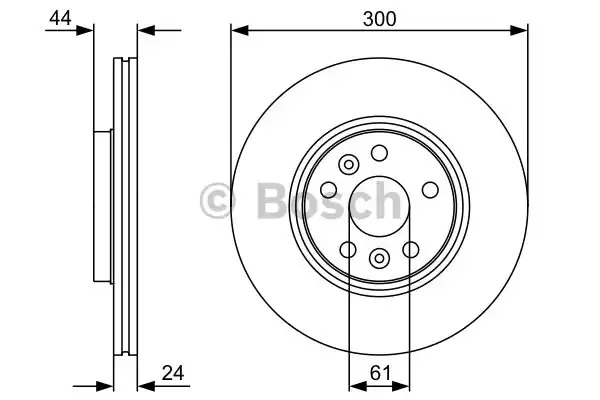 Тормозной диск BOSCH 0 986 479 554 (BD1398)