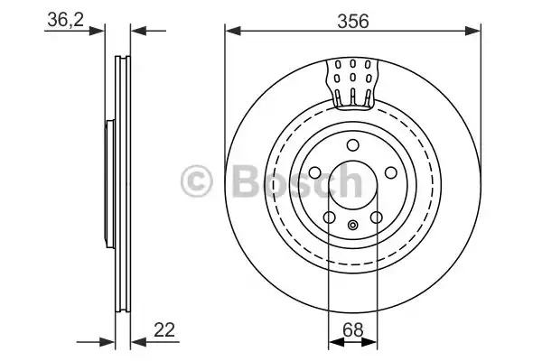 Тормозной диск BOSCH 0 986 479 749 (BD1579)