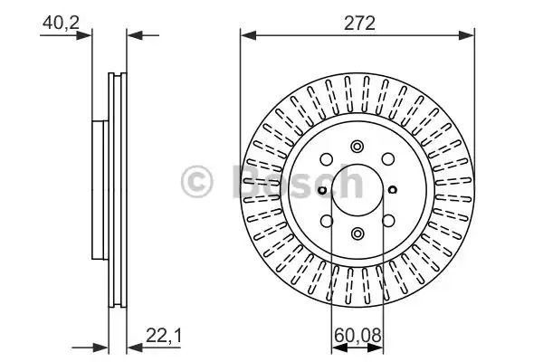 Тормозной диск BOSCH 0 986 479 789 (BD1619)