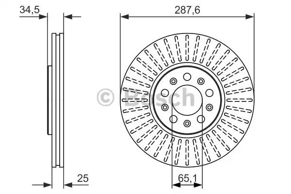 Тормозной диск BOSCH 0 986 479 914 (BD766)