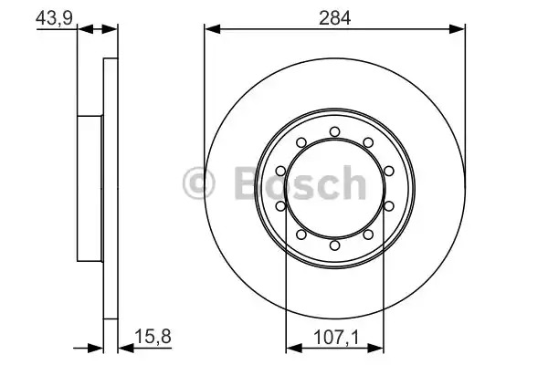 Тормозной диск BOSCH 0 986 479 A34 (BD1721)