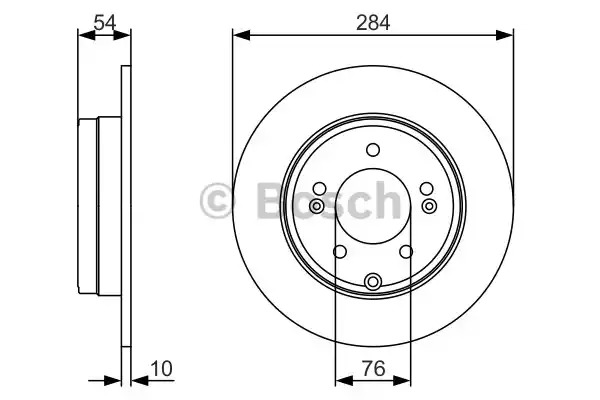 Тормозной диск BOSCH 0 986 479 A45 (BD1732, E1 90 R -02C0372/0040)