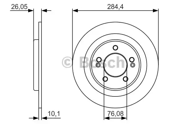 Тормозной диск BOSCH 0 986 479 A47 (BD1734, E1 90 R -02C0371/0039)