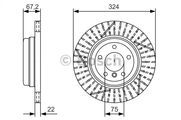 Тормозной диск BOSCH 0 986 479 A78 (BD 2138)