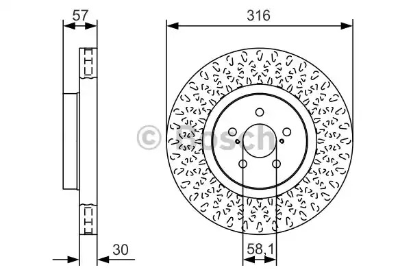 Тормозной диск BOSCH 0 986 479 A81 (BD 2141)