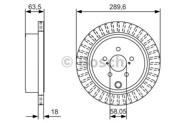 Тормозной диск BOSCH 0 986 479 A83 (BD 2143)