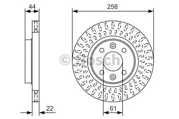 Тормозной диск BOSCH 0 986 479 A86 (BD 2146, E1 90 R - 02C0074/0156)