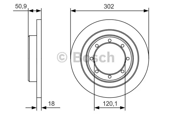 Тормозной диск BOSCH 0 986 479 A93 (BD 2153)