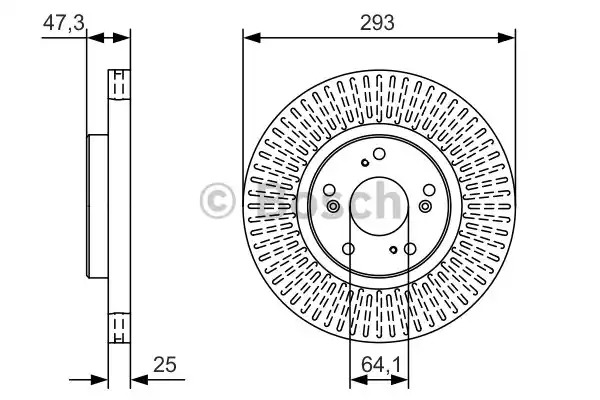 Тормозной диск BOSCH 0 986 479 B02 (BD 2003)