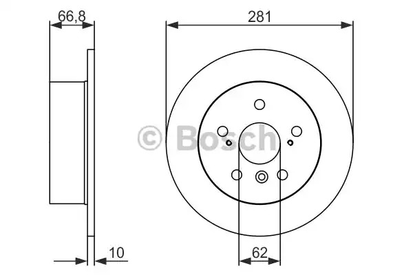 Тормозной диск BOSCH 0 986 479 C21 (BD2160, E1 90 R - 02C0357/0145)