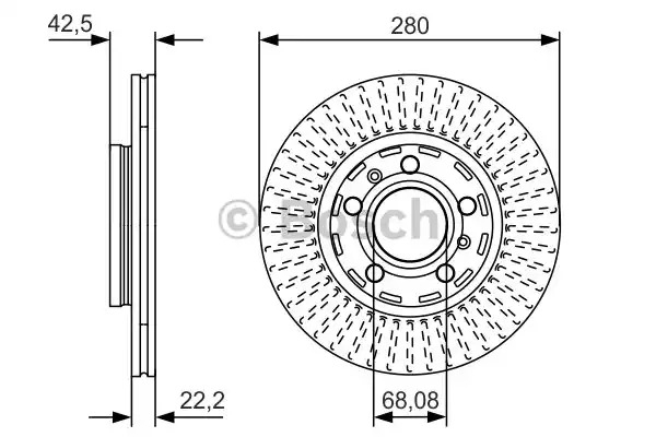 Тормозной диск BOSCH 0 986 479 C89 (BD2410)