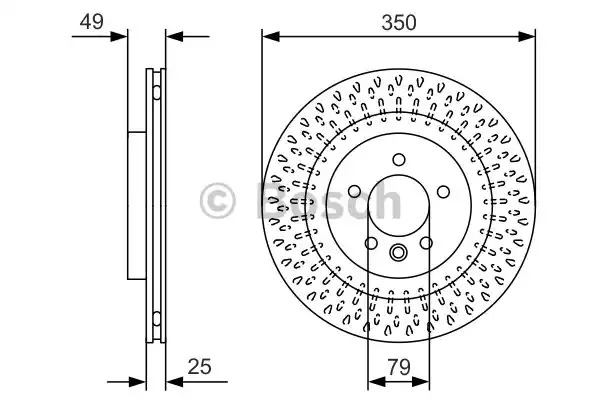 Тормозной диск BOSCH 0 986 479 D31 (BD2452)