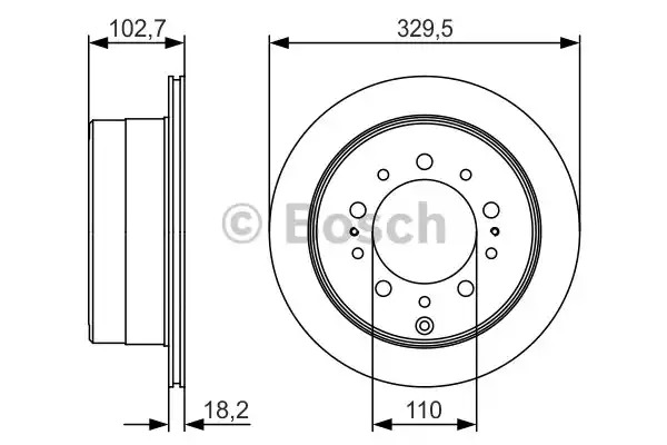 Тормозной диск BOSCH 0 986 479 R15 (BD1750)