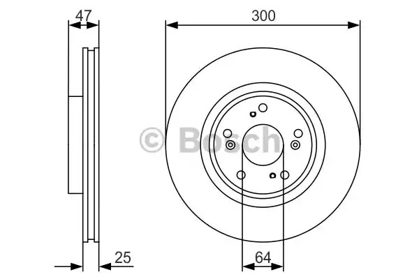 Тормозной диск BOSCH 0 986 479 R24 (BD1759)