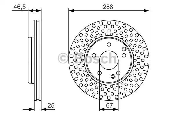 Тормозной диск BOSCH 0 986 479 R69 (BD1869)