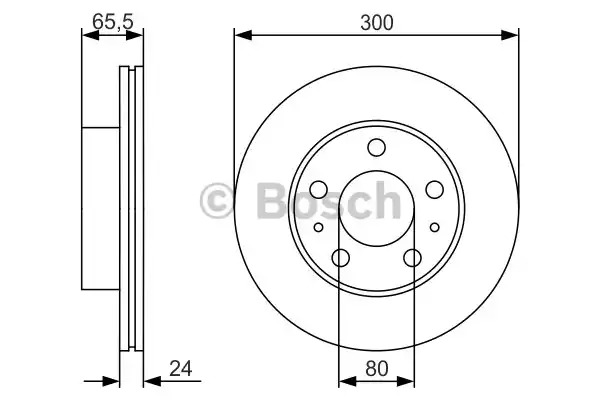 Тормозной диск BOSCH 0 986 479 R86 (BD1882)