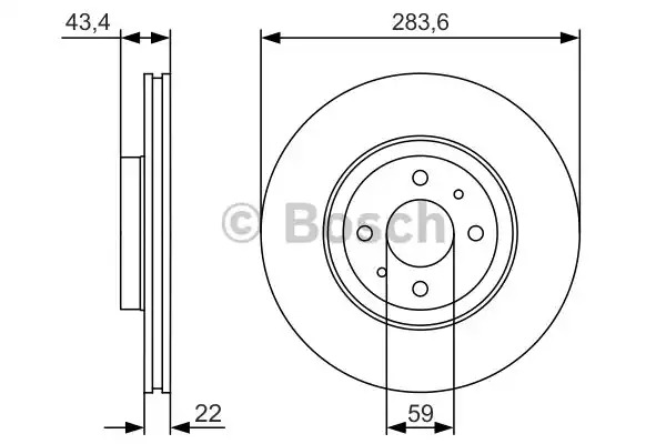 Тормозной диск BOSCH 0 986 479 S01 (BD1897)