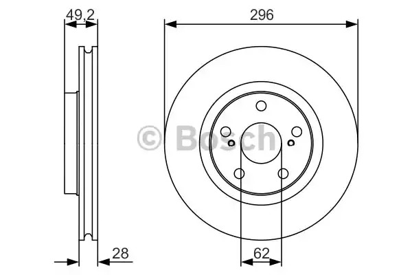 Тормозной диск BOSCH 0 986 479 S22 (BD1917)