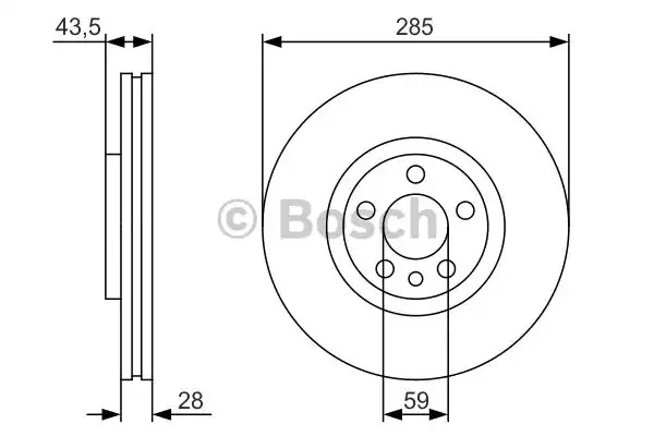 Тормозной диск BOSCH 0 986 479 S62 (BD1949)