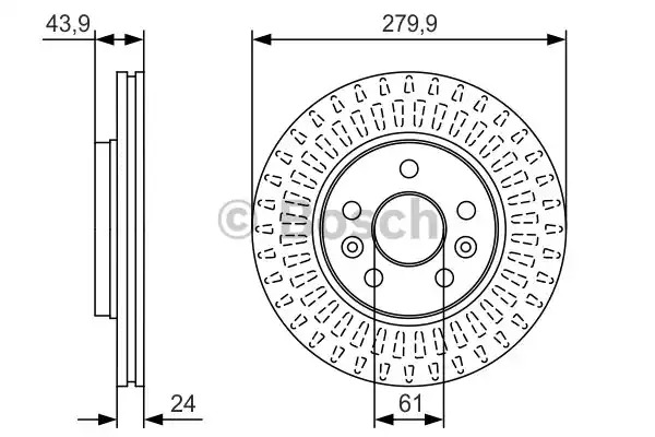 Тормозной диск BOSCH 0 986 479 S66 (BD1997)