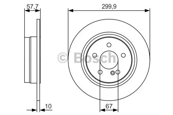 Тормозной диск BOSCH 0 986 479 S92 (BD1979, E1 90R-02C0357/0178)