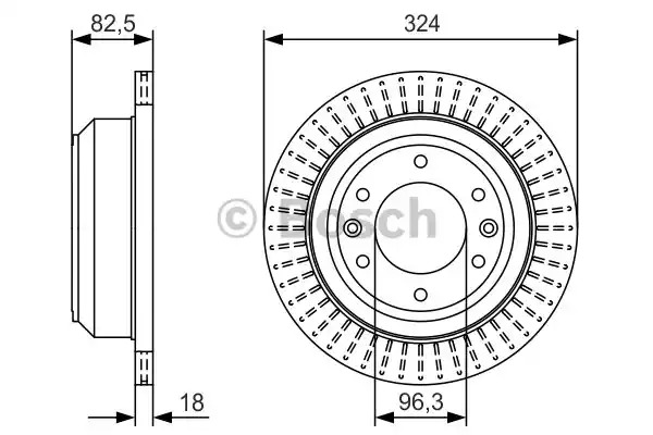 Тормозной диск BOSCH 0 986 479 U29 (BD2355)