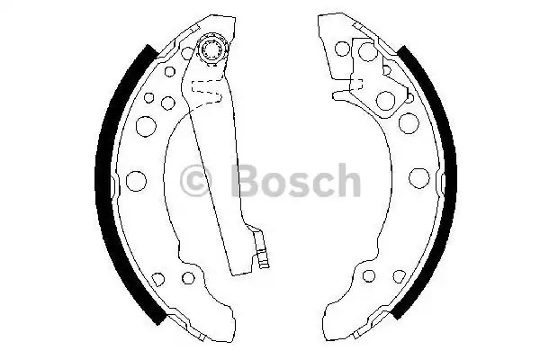 Комлект тормозных накладок BOSCH 0 986 487 002 (BS402)