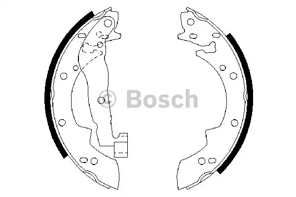 Комлект тормозных накладок BOSCH 0 986 487 076 (BS433)