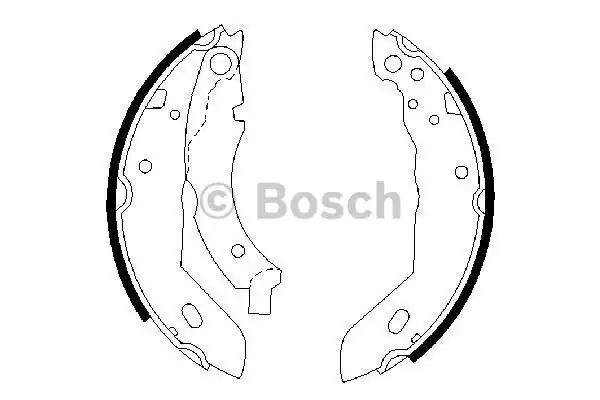 Комлект тормозных накладок BOSCH 0 986 487 084 (BS437)