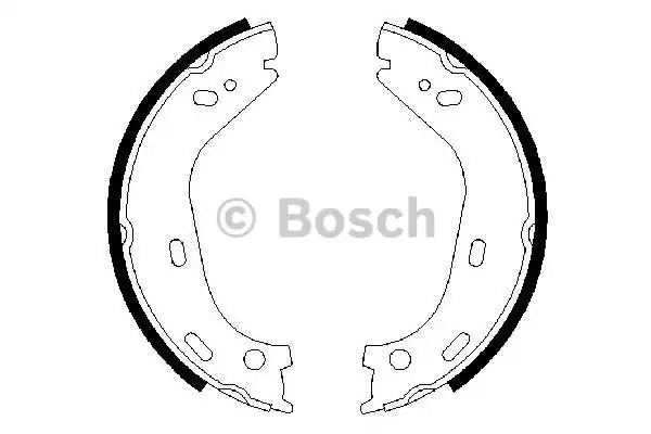 Комлект тормозных накладок BOSCH 0 986 487 126 (BS449)