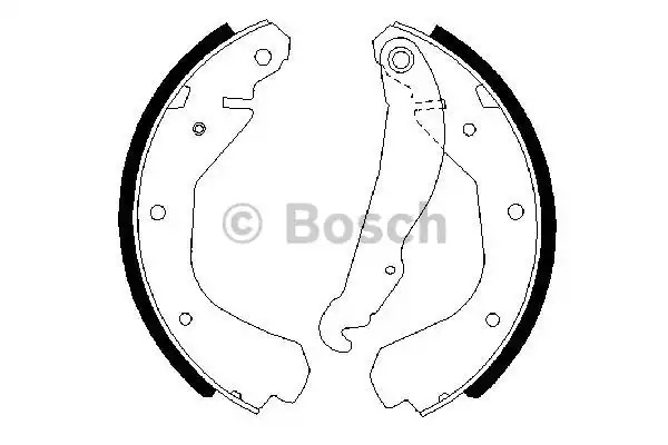 Комлект тормозных накладок BOSCH 0 986 487 213 (BS478)