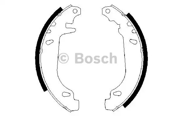 Комлект тормозных накладок BOSCH 0 986 487 272 (BS522)