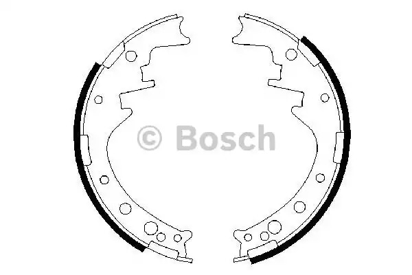 Комлект тормозных накладок BOSCH 0 986 487 292 (BS542)