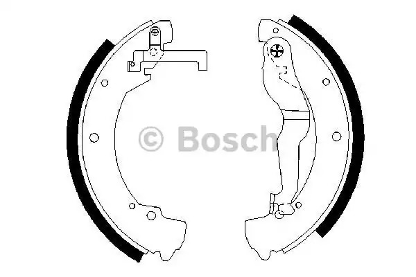 Комлект тормозных накладок BOSCH 0 986 487 312 (BS562)