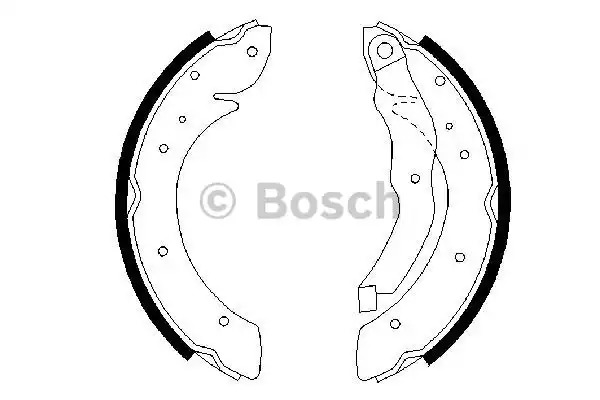 Комлект тормозных накладок BOSCH 0 986 487 327 (BS577)