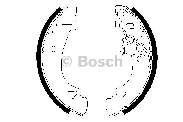 Комлект тормозных накладок BOSCH 0 986 487 331 (BS581)