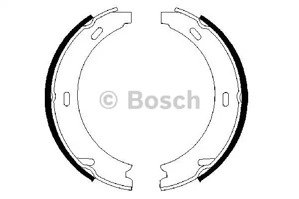 Комлект тормозных накладок BOSCH 0 986 487 344 (BS594)