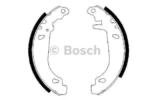 Комлект тормозных накладок BOSCH 0 986 487 346 (BS596)